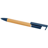Penna supporto per telefono Delfina (inchiostro nero) personalizzato con logo - Pubblienne