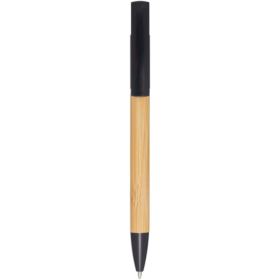 Penna supporto per telefono Delfina (inchiostro nero) personalizzato con logo - Pubblienne