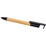 Penna supporto per telefono Delfina (inchiostro nero) personalizzato con logo - Pubblienne