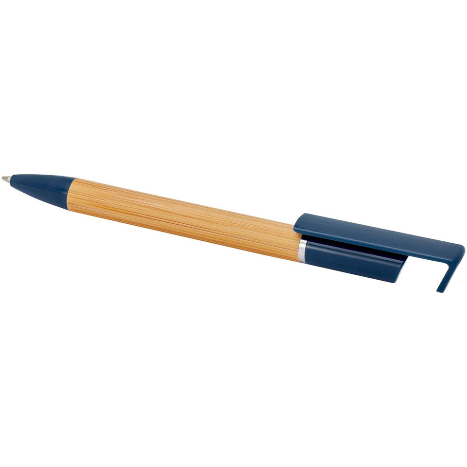 Penna supporto per telefono Delfina (inchiostro blu) personalizzato con logo - Pubblienne