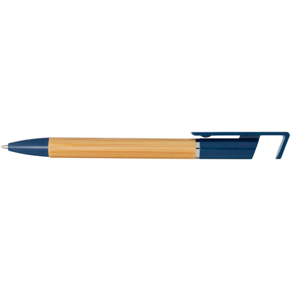 Penna supporto per telefono Delfina (inchiostro blu) personalizzato con logo - Pubblienne