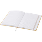 Blocco note formato A5 con copertina rigida di cartone riciclato Nelida personalizzato con logo - Pubblienne
