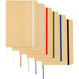 Blocco note formato A5 con copertina rigida di cartone riciclato Nelida personalizzato con logo - Pubblienne