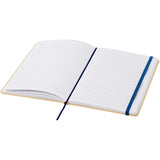 Blocco note formato A5 con copertina rigida di cartone riciclato Nelida personalizzato con logo - Pubblienne