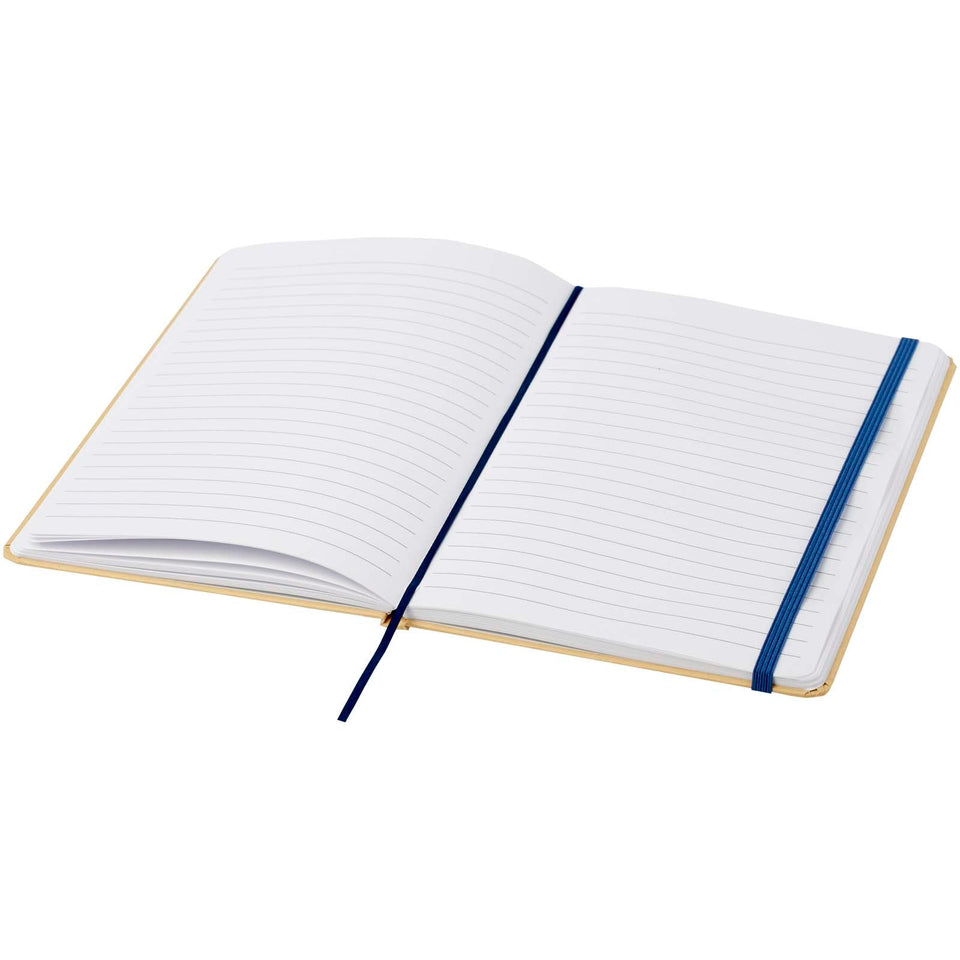 Blocco note formato A5 con copertina rigida di cartone riciclato Nelida personalizzato con logo - Pubblienne