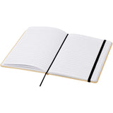 Blocco note formato A5 con copertina rigida di cartone riciclato Nelida personalizzato con logo - Pubblienne