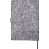 Blocco note formato A5 in sughero e feltro riciclato Viviana personalizzato con logo - Pubblienne