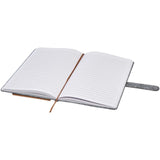 Blocco note formato A5 in sughero e feltro riciclato Viviana personalizzato con logo - Pubblienne