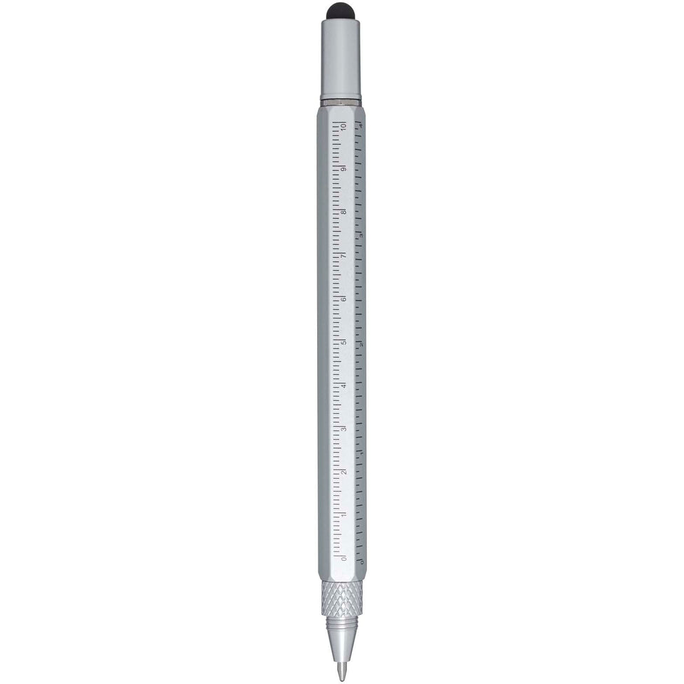Penna multifunzione in alluminio riciclato Dora (inchiostro nero) personalizzato con logo - Pubblienne