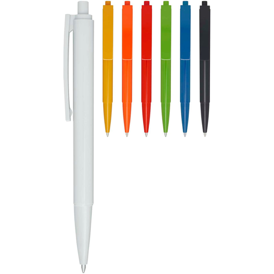 Penna a sfera in plastica riciclata Elsa (inchiostro nero) personalizzato con logo - Pubblienne