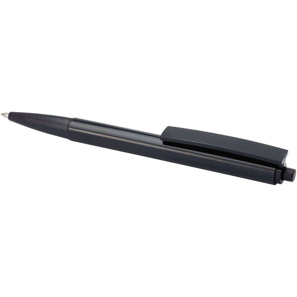 Penna a sfera in plastica riciclata Elsa (inchiostro nero) personalizzato con logo - Pubblienne