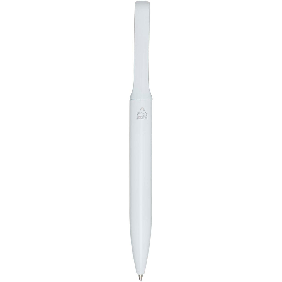 Penna a sfera in alluminio riciclato Blanca (inchiostro nero) personalizzato con logo - Pubblienne