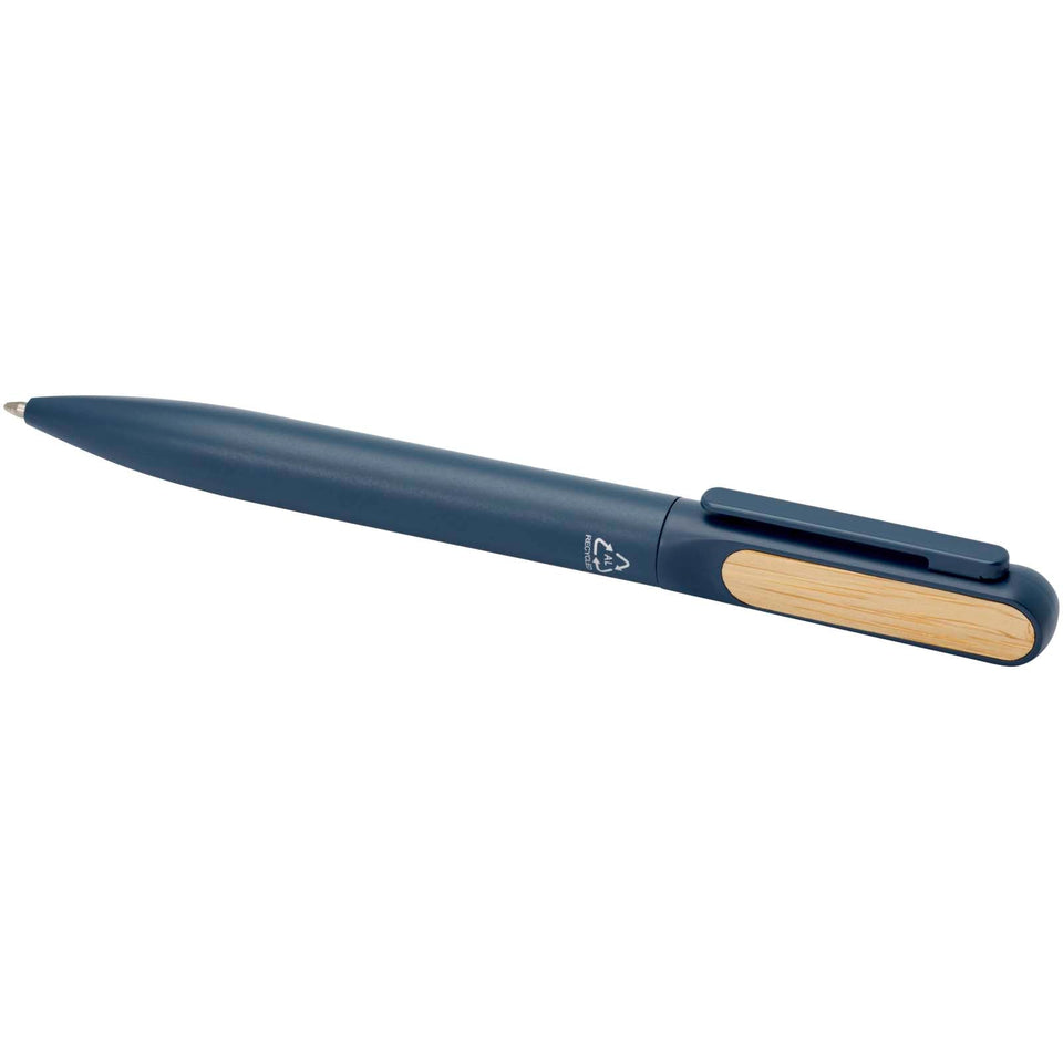 Penna a sfera in alluminio riciclato Blanca (inchiostro nero) personalizzato con logo - Pubblienne