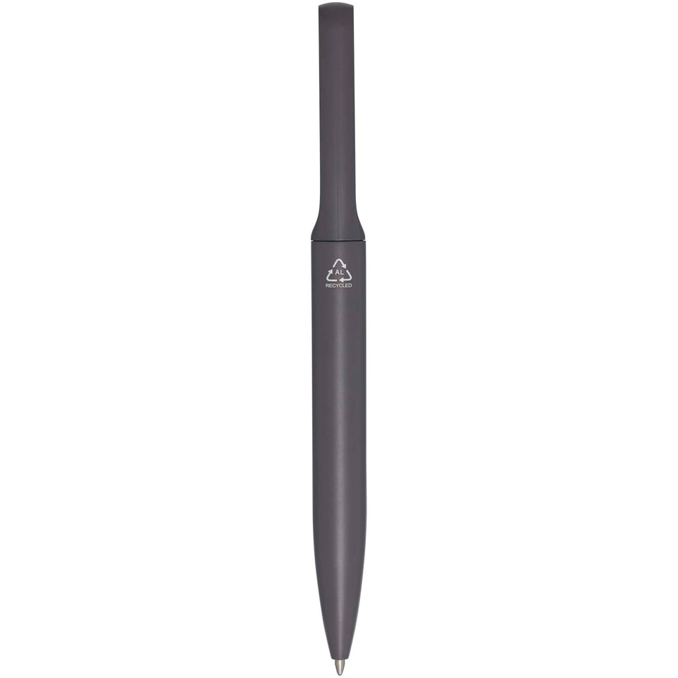 Penna a sfera in alluminio riciclato Blanca (inchiostro blu) personalizzato con logo - Pubblienne