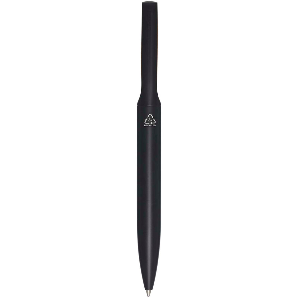 Penna a sfera in alluminio riciclato Blanca (inchiostro blu) personalizzato con logo - Pubblienne