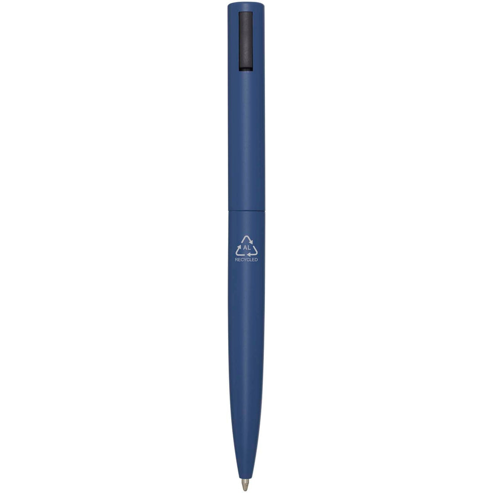 Penna a sfera in alluminio riciclato Juana (inchiostro nero) personalizzato con logo - Pubblienne