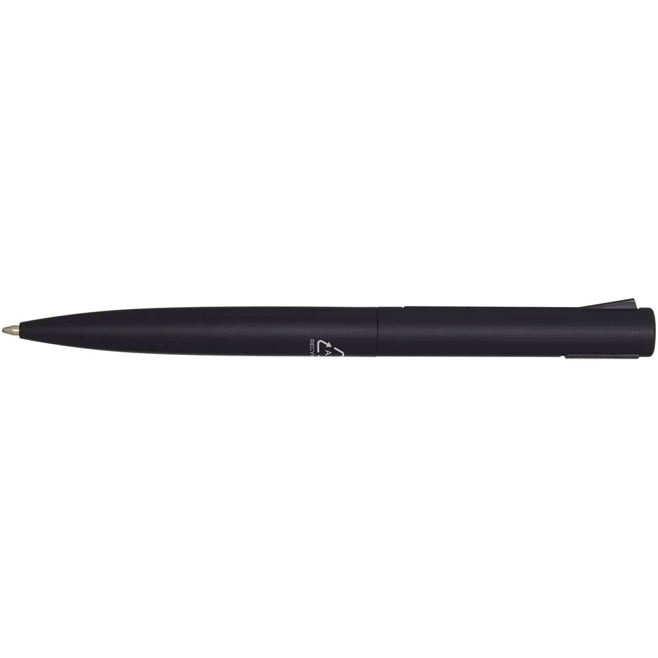 Penna a sfera in alluminio riciclato Juana (inchiostro nero) personalizzato con logo - Pubblienne