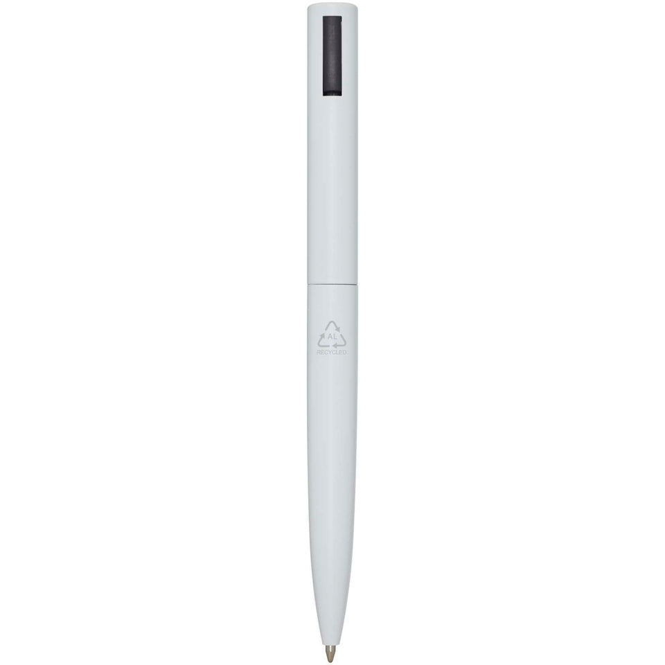 Penna a sfera in alluminio riciclato Juana (inchiostro blu) personalizzato con logo - Pubblienne