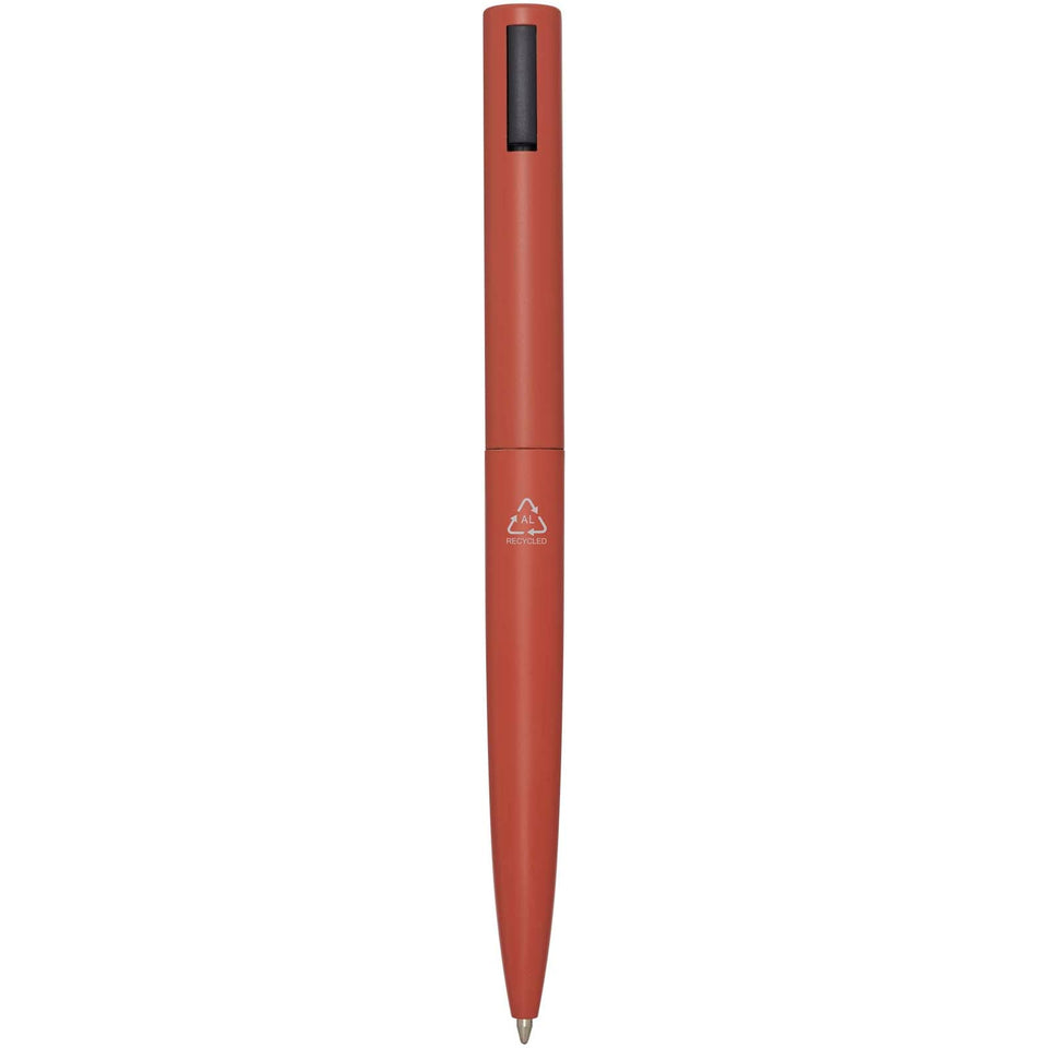Penna a sfera in alluminio riciclato Juana (inchiostro blu) personalizzato con logo - Pubblienne