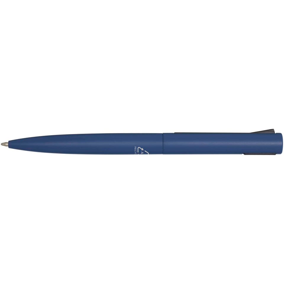 Penna a sfera in alluminio riciclato Juana (inchiostro blu) personalizzato con logo - Pubblienne