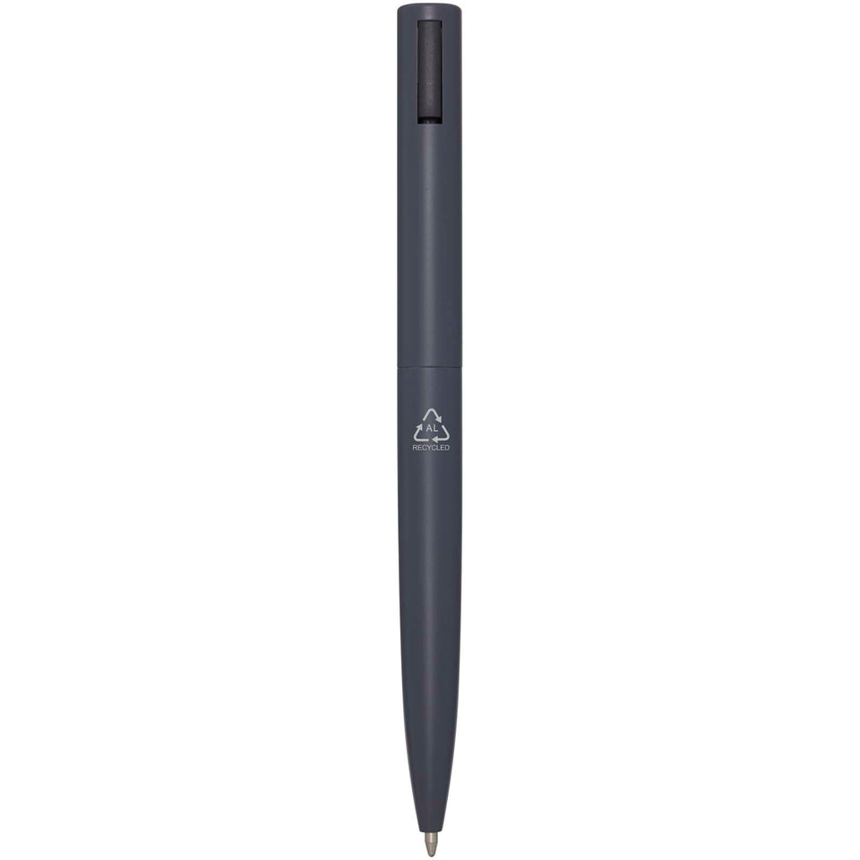 Penna a sfera in alluminio riciclato Juana (inchiostro blu) personalizzato con logo - Pubblienne