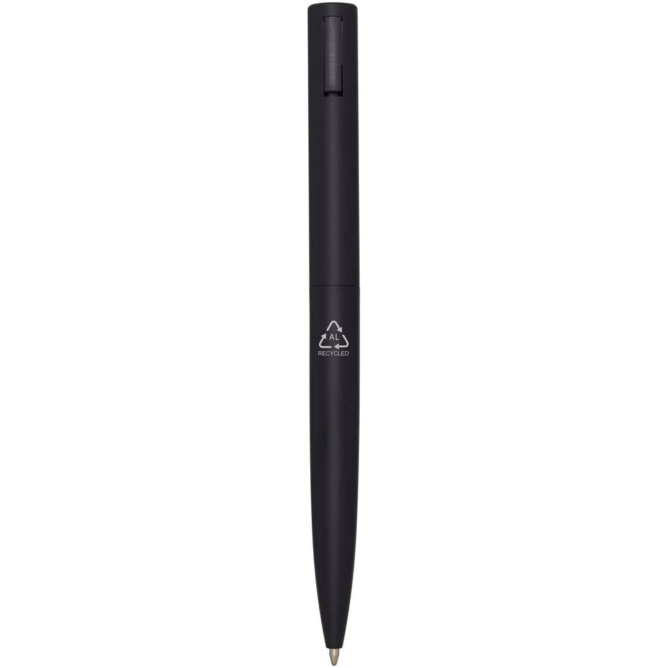 Penna a sfera in alluminio riciclato Juana (inchiostro blu) personalizzato con logo - Pubblienne