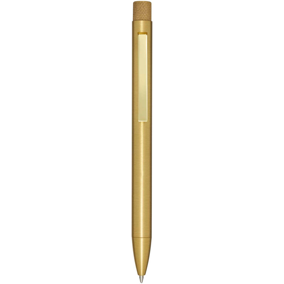 Penna a sfera in ottone riciclato Beatriz (inchiostro nero) personalizzato con logo - Pubblienne