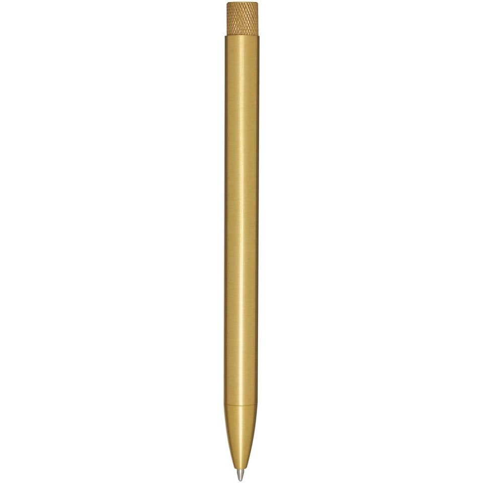 Penna a sfera in ottone riciclato Beatriz (inchiostro nero) personalizzato con logo - Pubblienne