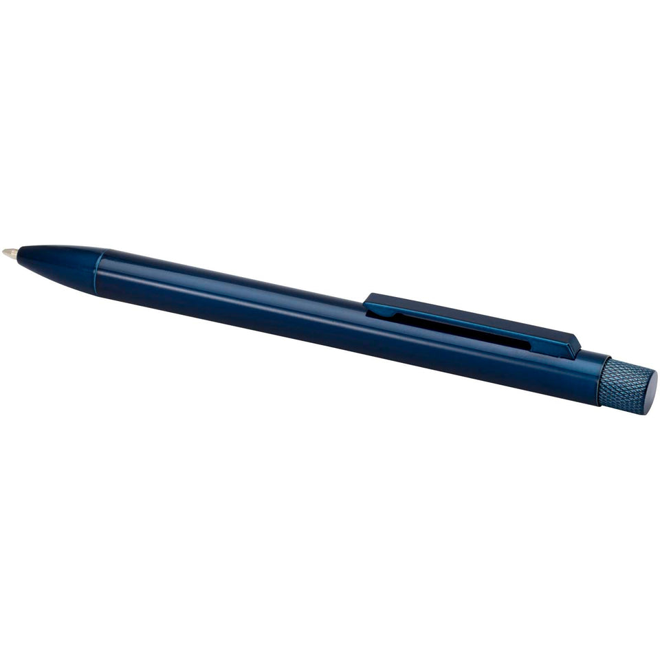 Penna a sfera in ottone riciclato Beatriz (inchiostro blu) personalizzato con logo - Pubblienne