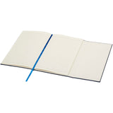 Blocco note formato A5 con copertina rigida in fibre di cuoio riciclate Alejandra personalizzato con logo - Pubblienne