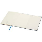 Blocco note formato A5 con copertina rigida in fibre di cuoio riciclate Alejandra personalizzato con logo - Pubblienne