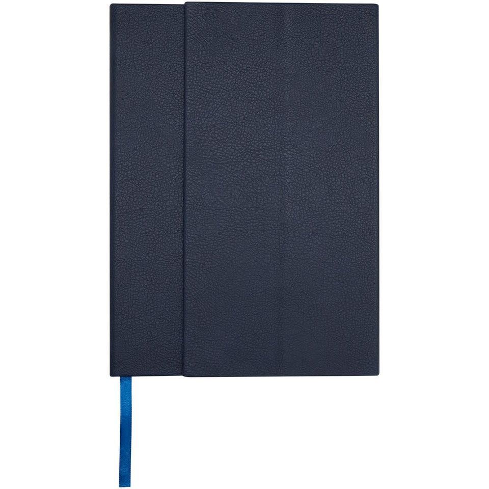 Blocco note formato A5 con copertina rigida in fibre di cuoio riciclate Alejandra personalizzato con logo - Pubblienne