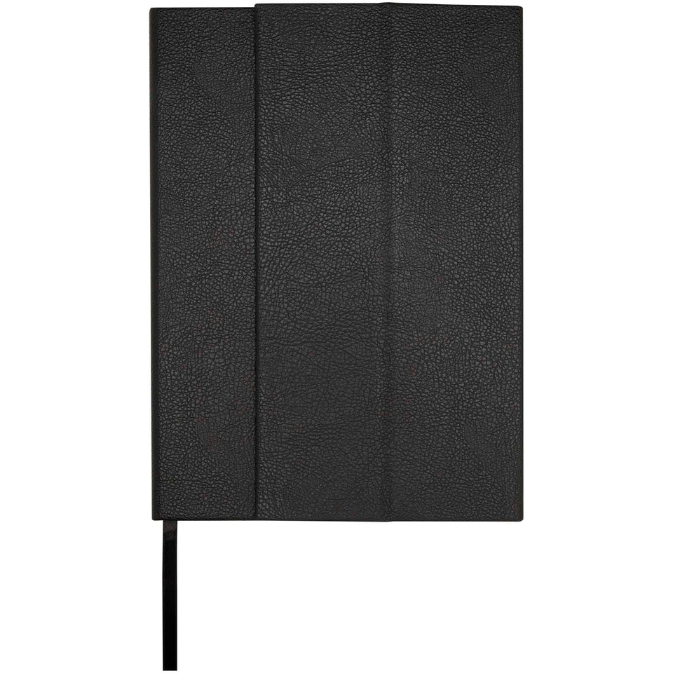 Blocco note formato A5 con copertina rigida in fibre di cuoio riciclate Alejandra personalizzato con logo - Pubblienne