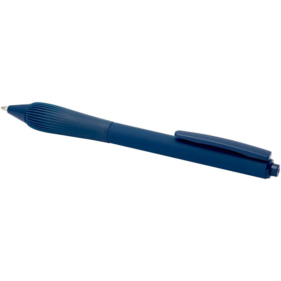 Penna a sfera in ABS riciclato Lorena (inchiostro nero) personalizzato con logo - Pubblienne