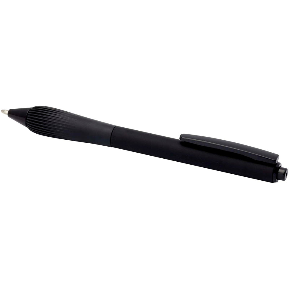Penna a sfera in ABS riciclato Lorena (inchiostro nero) personalizzato con logo - Pubblienne