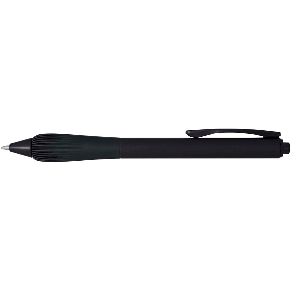 Penna a sfera in ABS riciclato Lorena (inchiostro nero) personalizzato con logo - Pubblienne