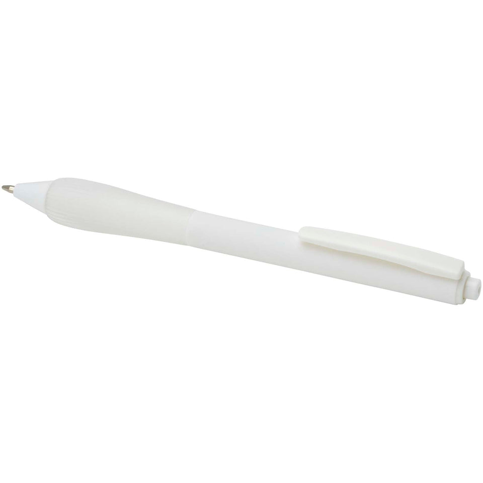 Penna a sfera in ABS riciclato Lorena (inchiostro blu) personalizzato con logo - Pubblienne