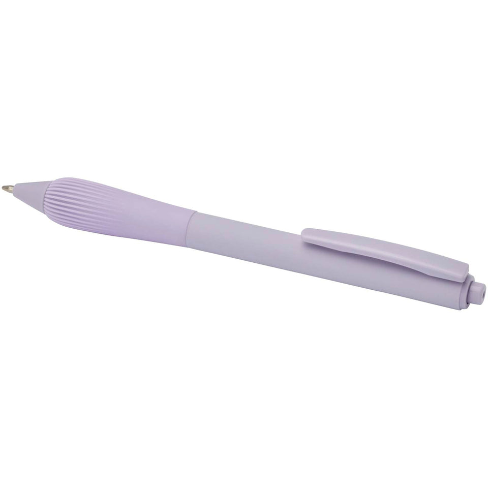 Penna a sfera in ABS riciclato Lorena (inchiostro blu) personalizzato con logo - Pubblienne