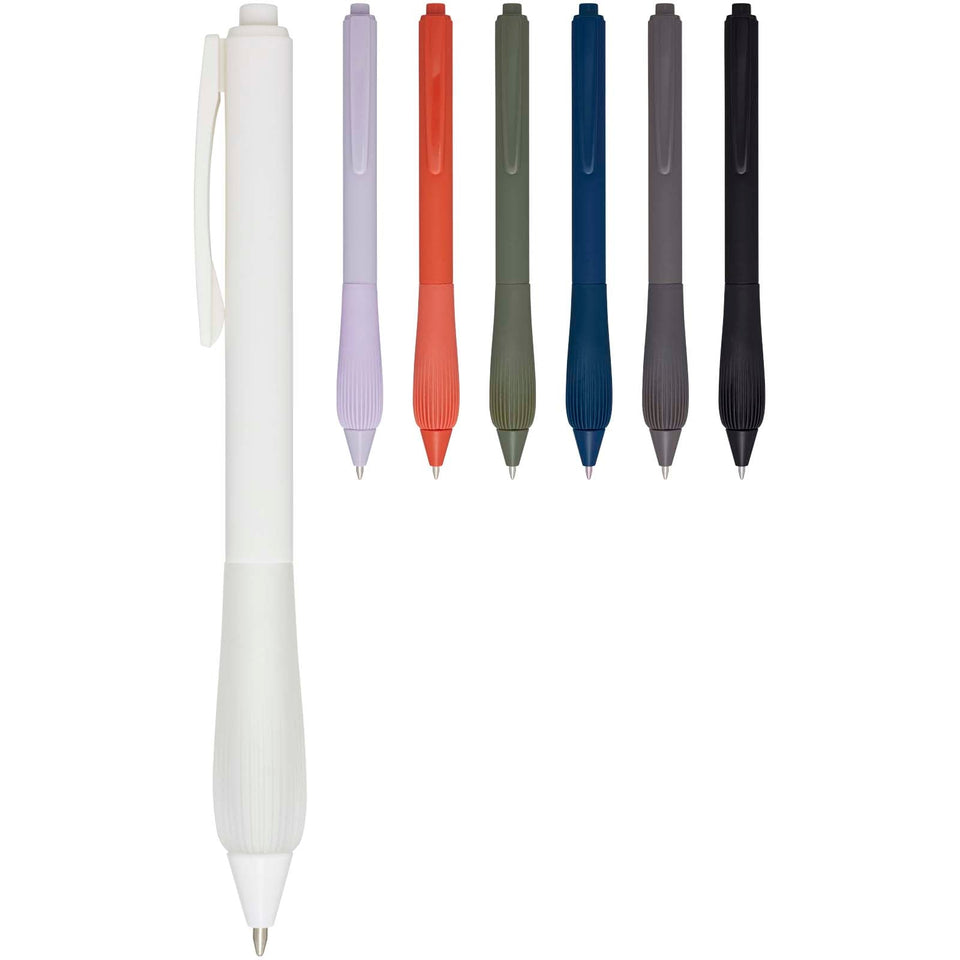 Penna a sfera in ABS riciclato Lorena (inchiostro blu) personalizzato con logo - Pubblienne