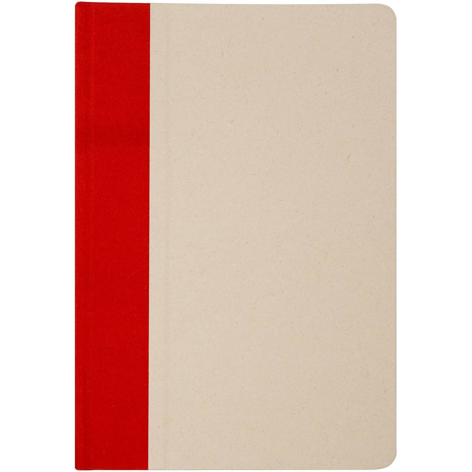 Blocco note formato A5 con copertina rigida in carta derivante dalla canna da zucchero Liliana personalizzato con logo - Pubblienne
