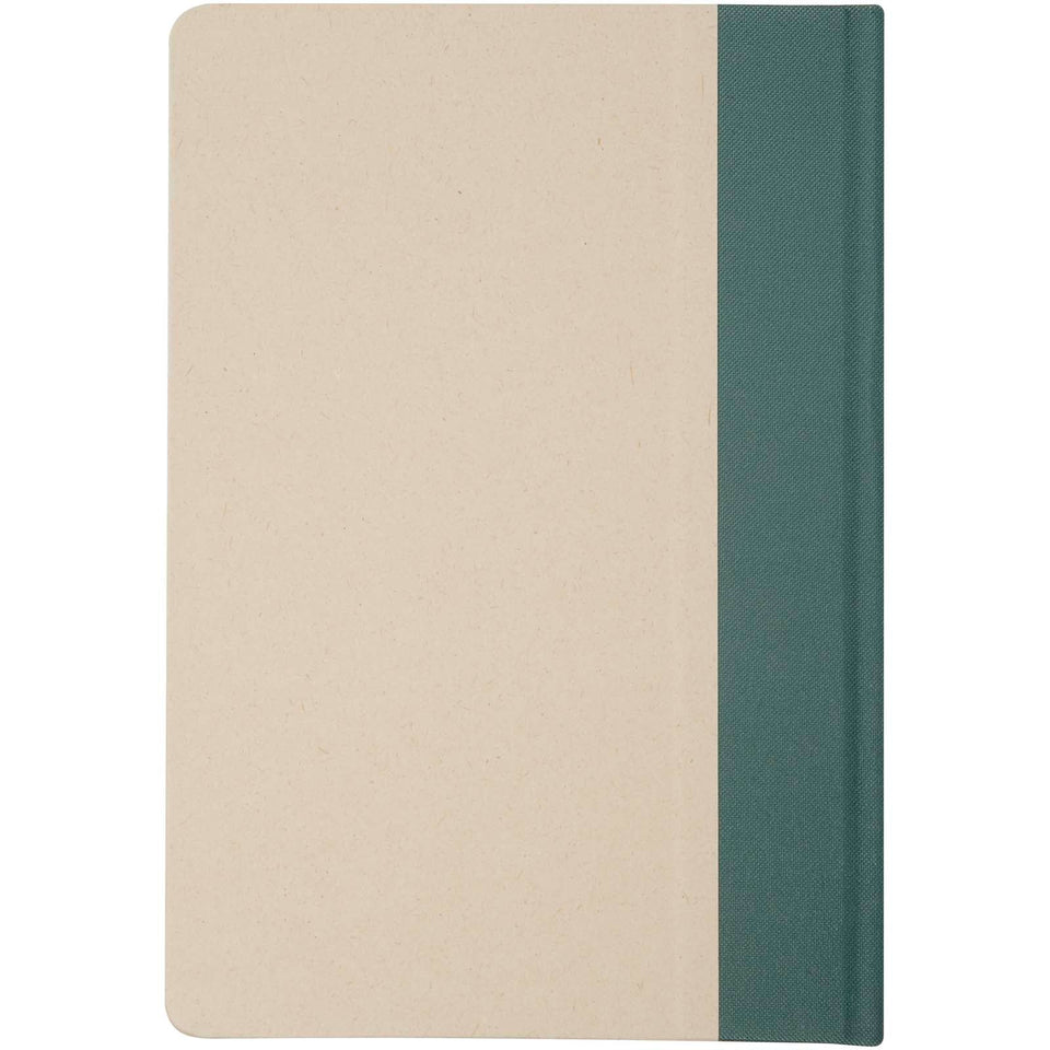 Blocco note formato A5 con copertina rigida in carta derivante dalla canna da zucchero Liliana personalizzato con logo - Pubblienne