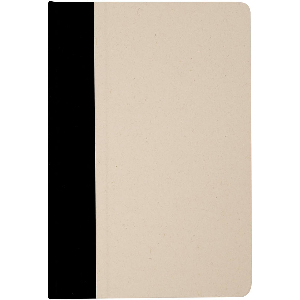Blocco note formato A5 con copertina rigida in carta derivante dalla canna da zucchero Liliana personalizzato con logo - Pubblienne