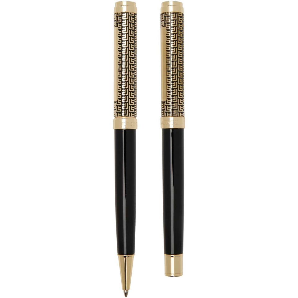 Set penne a sfera e roller Legato (inchiostro blu) personalizzato con logo - Pubblienne