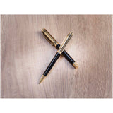Set penne a sfera e roller Legato (inchiostro blu) personalizzato con logo - Pubblienne