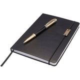 Set penne roller e blocco note in formato A5 Legato (inchiostro blu) personalizzato con logo - Pubblienne