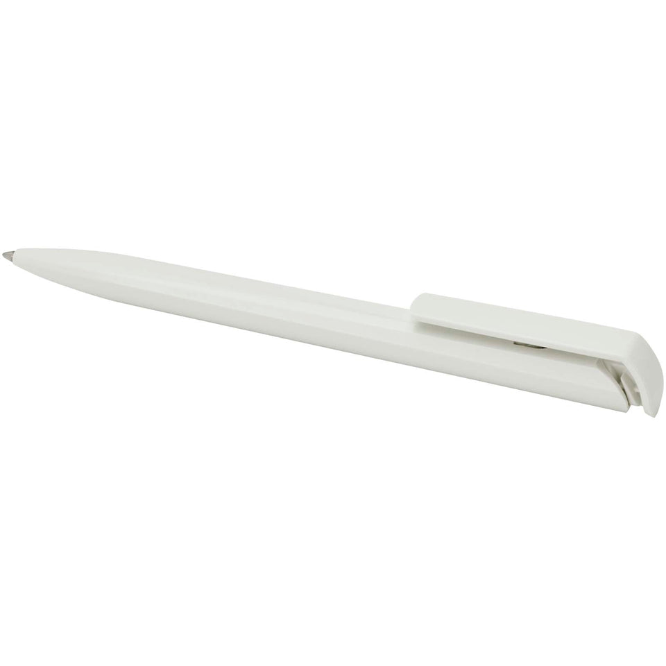 Penna a sfera in plastica riciclata Lucia (inchiostro blu) personalizzato con logo - Pubblienne