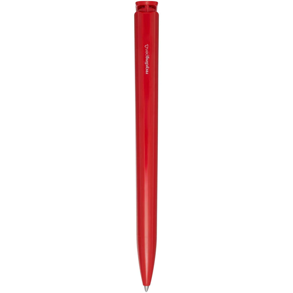 Penna a sfera in plastica riciclata Lucia (inchiostro blu) personalizzato con logo - Pubblienne