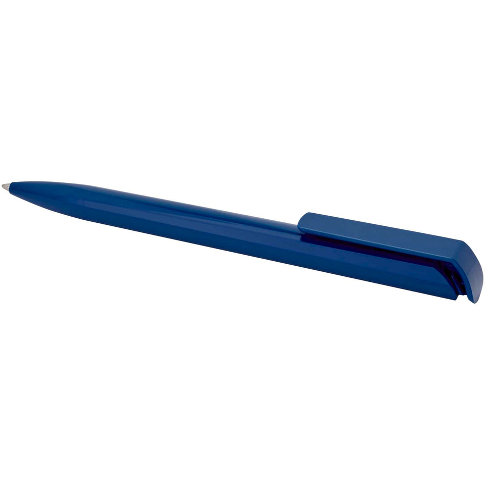 Penna a sfera in plastica riciclata Lucia (inchiostro blu) personalizzato con logo - Pubblienne