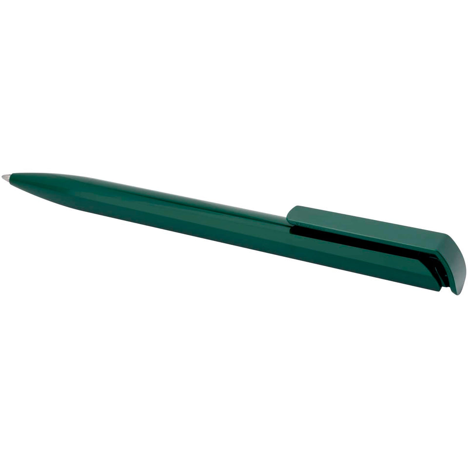 Penna a sfera in plastica riciclata Lucia (inchiostro blu) personalizzato con logo - Pubblienne