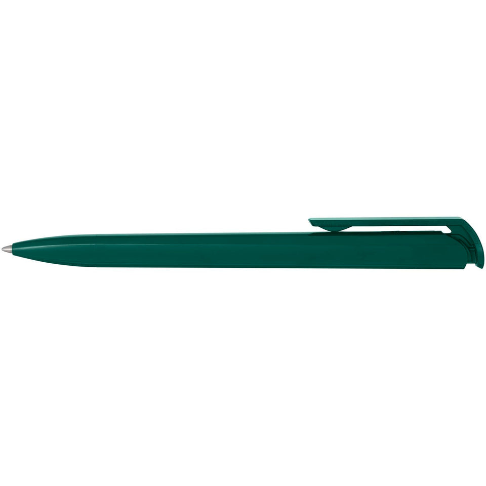 Penna a sfera in plastica riciclata Lucia (inchiostro blu) personalizzato con logo - Pubblienne